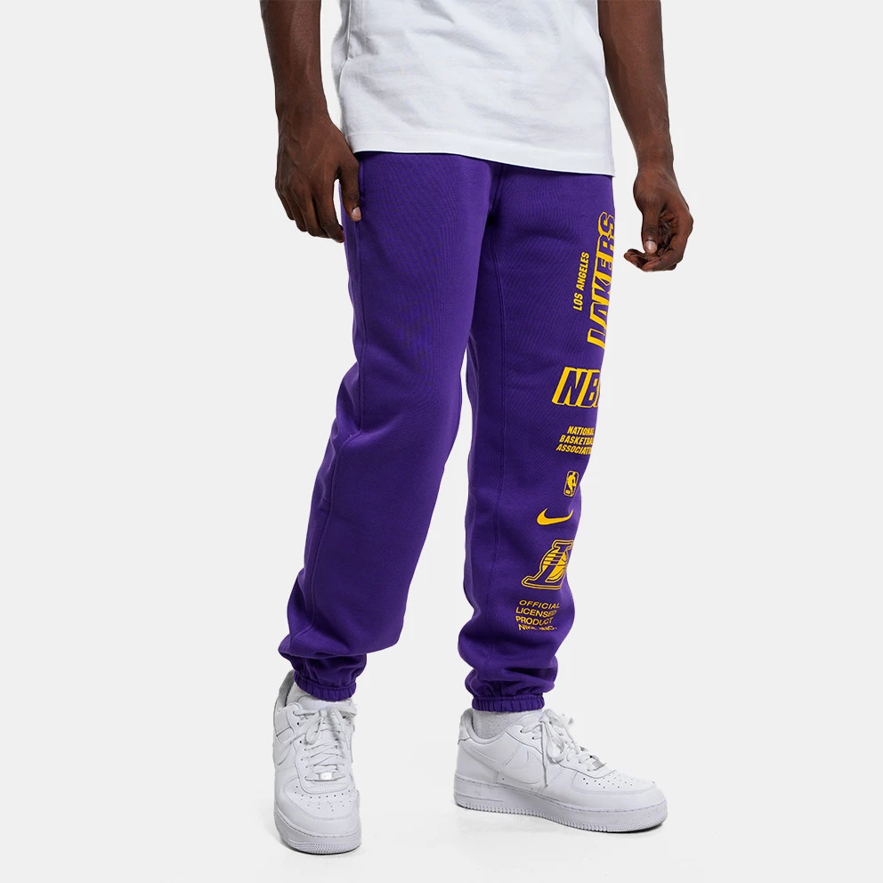 Nike NBA Los Angeles Lakers Courtside Fleece Ανδρικό Παντελόνι Φόρμας FIELD PURPLE - Image 3