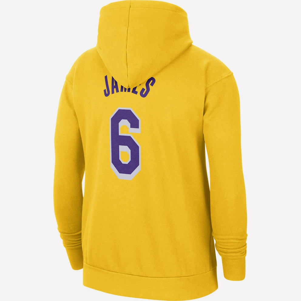 Nike NBA Los Angeles Lakers Lebron James Ανδρική Μπλούζα με Κουκούλα Amarillo/james Lebron - Image 2