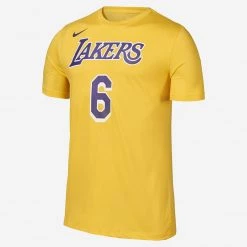 Nike NBA LeBron James Los Angeles Lakers Ανδρικό T-Shirt AMARILLO/JAMES LEBRON/JAMES LEBRON