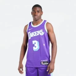 Nike Dri-FIT NBA Anthony Davis Los Angeles Lakers City Edition Swingman Ανδρική Φανέλα Μπάσκετ FIELD PURPLE/DAVIS ANTHONY