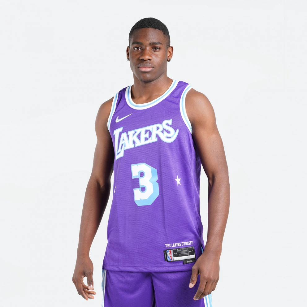 Nike Dri-FIT NBA Anthony Davis Los Angeles Lakers City Edition Swingman Ανδρική Φανέλα Μπάσκετ FIELD PURPLE/DAVIS ANTHONY