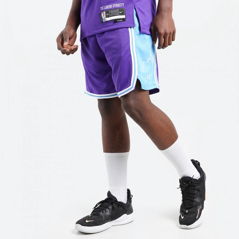 Nike NBA Los Angeles Lakers City Edition Dri-FIT Swingman Ανδρικό Σορτς για Μπάσκετ FIELD PURPLE/COAST - Image 3