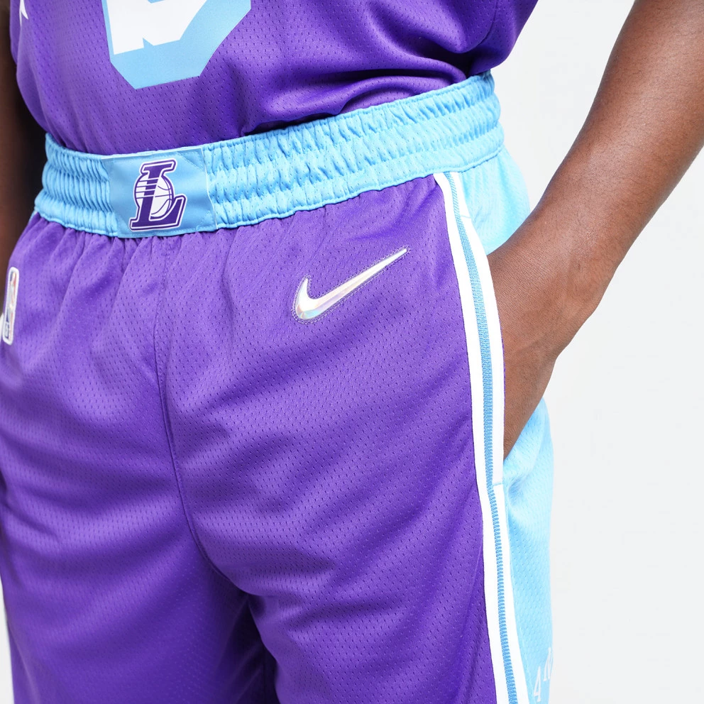 Nike NBA Los Angeles Lakers City Edition Dri-FIT Swingman Ανδρικό Σορτς για Μπάσκετ FIELD PURPLE/COAST - Image 6