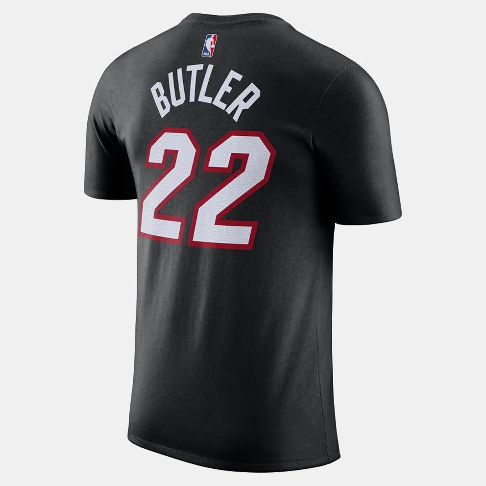 Nike NBA Miami Heat Jimmy Butler Ανδρικό T-Shirt BLACK/BUTLER JIMMY - Image 2