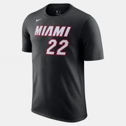 Nike NBA Miami Heat Jimmy Butler Ανδρικό T-Shirt BLACK/BUTLER JIMMY