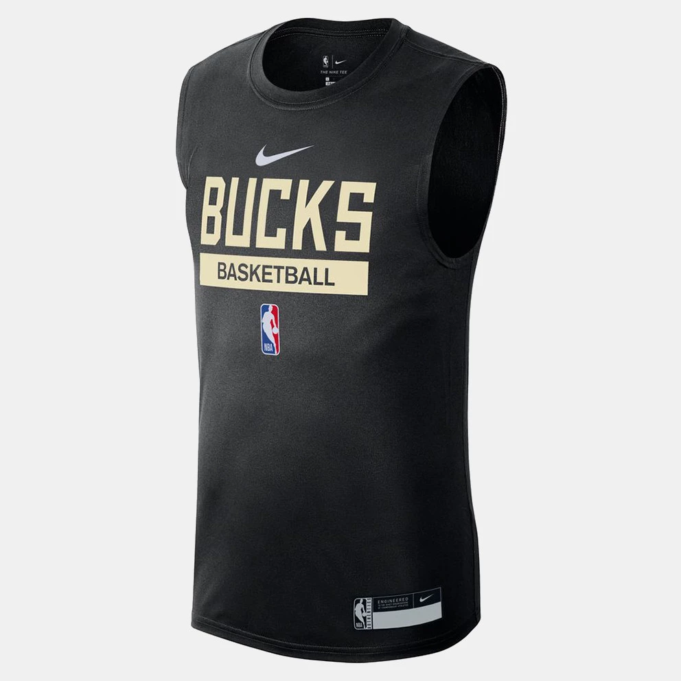 Nike NBA Milwaukee Bucks Ανδρική Φανέλα Μπάσκετ BLACK