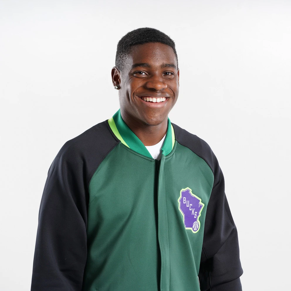 Nike Milwaukee Bucks Showtime City Edition Ανδρική Ζακέτα FIR/BLACK/WHITE - Image 6