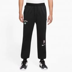 Nike NBA Milwaukee Bucks Ανδρικό Παντελόνι Φόρμας BLACK/WHITE