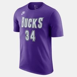 Nike NBA Milwaukee Bucks Giannis Antetokounmpo Ανδρικό T-shirt FIELD PURPLE/ANTETOKOUNMPO G