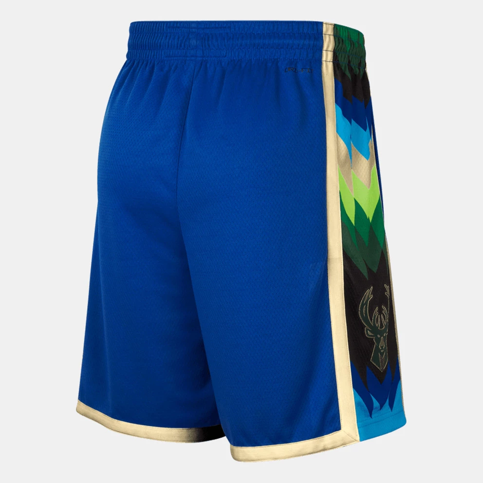Nike ΝΒΑ City Edition Dri-FIT Milwaukee Bucks 2022/23 Ανδρικό Σορτς GAME ROYAL/FLAT OPAL - Image 2