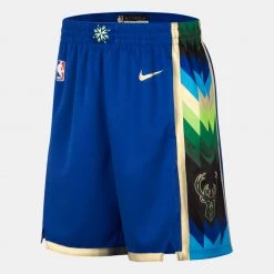 Nike ΝΒΑ City Edition Dri-FIT Milwaukee Bucks 2022/23 Ανδρικό Σορτς GAME ROYAL/FLAT OPAL
