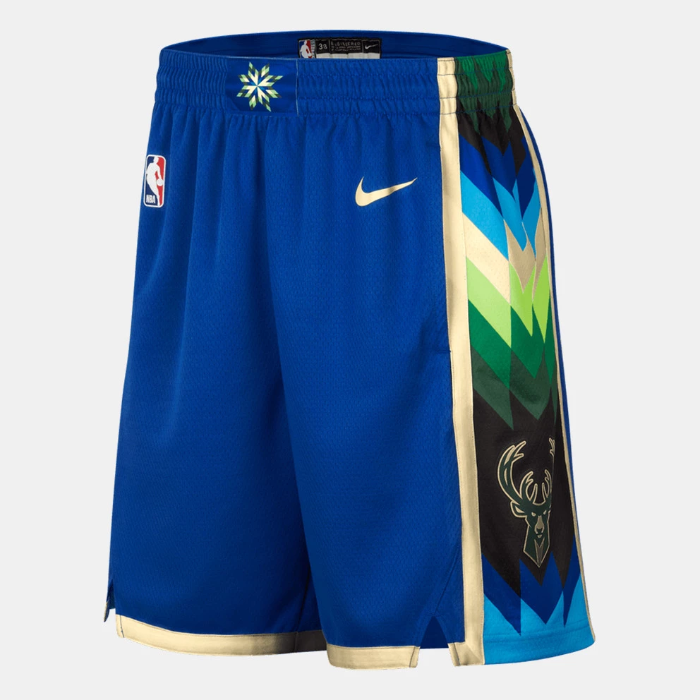 Nike ΝΒΑ City Edition Dri-FIT Milwaukee Bucks 2022/23 Ανδρικό Σορτς GAME ROYAL/FLAT OPAL