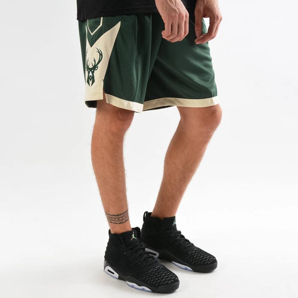 Nike NBA Milwaukee Bucks Icon Edition Swingman Men's Shorts FIR/FLAT OPAL/WHITE