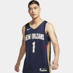 Nike NBA Zion Williamson New Orleans Pelicans Icon Edition Men's Jersey COLLEGE NAVY/CLUB GOLD/WILLIAMSON ZION
