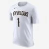 Nike NBA Zion Williamson New Orleans Pelicans Ανδρικό T-Shirt WHITE/WILLIAMSON ZION