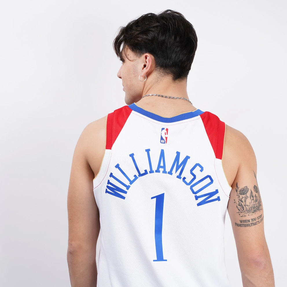 Nike NBA Zion Williamson New Orleans Pelicans City Edition Swingman Men's Jersey WHITE/WILLIAMSON ZION - Image 4