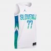 Nike Slovenia Limited Home Jersey Luka Doncic WHITE/KINETIC GREEN/NEPTUNE BLUE/(NEPTUNE BLUE)