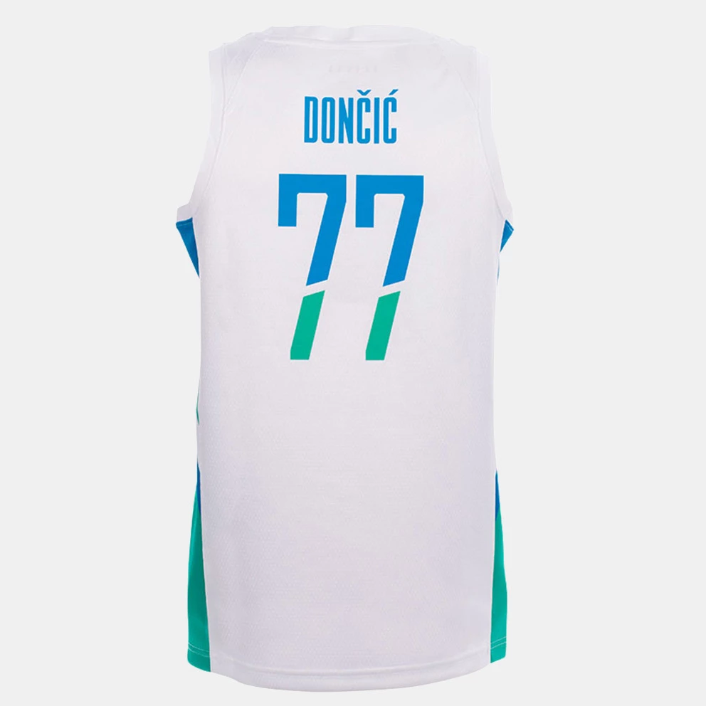 Nike Slovenia Limited Home Jersey Luka Doncic WHITE/KINETIC GREEN/NEPTUNE BLUE/(NEPTUNE BLUE) - Image 4