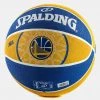 Spalding Nba Team Rubber Basketball-Warriors ΜΠΛΕ-ΚΙΤΡΙΝΟ