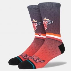 Stance Fader NBA Miami Heat Unisex Κάλτσες Black