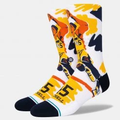 Stance Paint Mitchell Unisex Κάλτσες WHITE