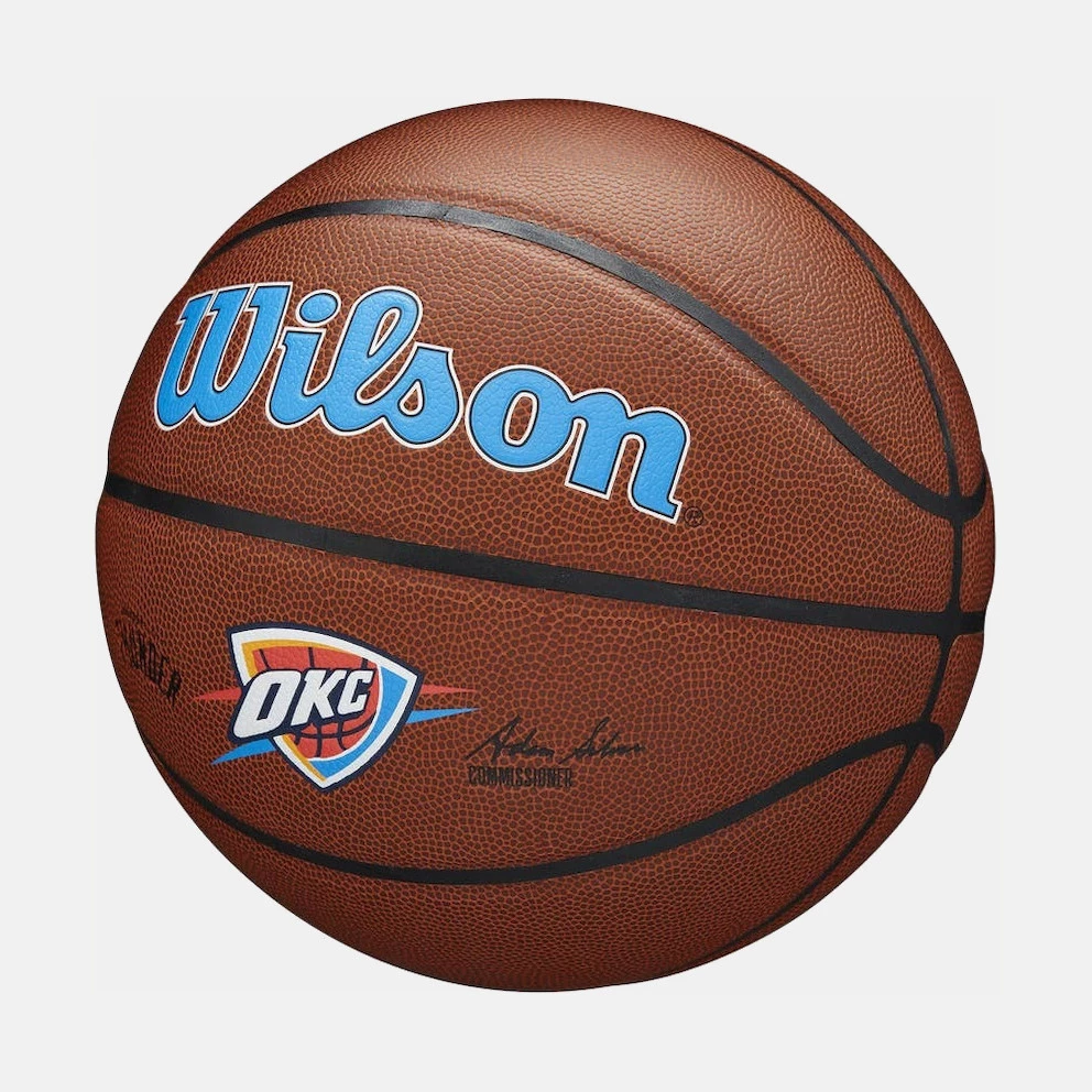 Wilson Oklahoma City Thunder Team Alliance Μπάλα Μπάσκετ No7 ΜΠΟΡΝΤΩ - Image 2