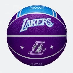 Wilson NBA Los Angeles Lakers City Collector Basketball No 7 PURPLE